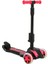 Oturaklı 3 Tekerlekli LED Işıklı, Katlanabilir Yükseklik Ayarlı Çocuk Combo Scooter 3