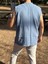 Sıfır Kol Hakim Yaka Müslin Kumaş Yazlık Erkek T-Shirt 4