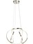 Vira 50 cm Dimmer Kumandalı 3 Renk Ledli (Sarı-Beyaz-Gün Işığı) Modern Sarkıt Avize - Krom 3