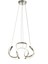 Rumi 35 cm Dimmer Kumandalı 3 Renk Ledli (Sarı-Beyaz-Gün Işığı) Modern Sarkıt Avize - Krom 4