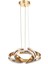Salvo 35 Cm Dimmer Kumandalı 3 Renk Ledli (SARI-BEYAZ-GÜN IŞIĞI) Modern Sarkıt Avize - Gold 1