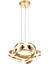 Salvo 35 Cm Dimmer Kumandalı 3 Renk Ledli (SARI-BEYAZ-GÜN IŞIĞI) Modern Sarkıt Avize - Gold 3