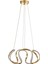 Rumi 35 cm Dimmer Kumandalı 3 Renk Ledli (Sarı-Beyaz-Gün Işığı) Modern Sarkıt Avize - Gold 2
