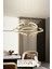 Felin 50 cm Dimmer Kumandalı 3 Renk Ledli (Sarı-Beyaz-Gün Işığı) Modern Sarkıt Avize - Gold 1