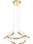 Felin 50 cm Dimmer Kumandalı 3 Renk Ledli (Sarı-Beyaz-Gün Işığı) Modern Sarkıt Avize - Gold 4
