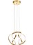 Vira 35 cm Dimmer Kumandalı 3 Renk Ledli (Sarı-Beyaz-Gün Işığı) Modern Sarkıt Avize - Gold 4