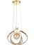 Vira Tekli Dimmer Kumandalı 3 Renk Ledli (Sarı-Beyaz-Gün Işığı) Modern Sarkıt Avize - Gold 2