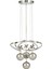 Felin 4'Lü Dimmer Kumandalı 3 Renk Ledli (Sarı-Beyaz-Gün Işığı) Modern Sarkıt Avize - Krom 2