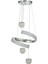 Milly 3'lü Dimmer Kumandalı 3 Renk Ledli (SARI-BEYAZ-GÜN IŞIĞI) Modern Akrilik Avize - Krom 3
