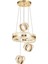 Savona 3 Lü Dimmer Kumandalı 3 Renk Ledli (SARI-BEYAZ-GÜN IŞIĞI) Modern Akrilik Avize -gold 2