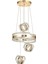 Savona 3 Lü Dimmer Kumandalı 3 Renk Ledli (SARI-BEYAZ-GÜN IŞIĞI) Modern Akrilik Avize -gold 3