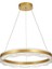 Estilo 60 cm Dimmer Kumandalı 3 Renk Ledli (Sarı-Beyaz-Gün Işığı) Modern Akrilik Avize - Sarı Yaldız 3