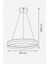 Estilo 60 cm Dimmer Kumandalı 3 Renk Ledli (Sarı-Beyaz-Gün Işığı) Modern Akrilik Avize - Sarı Yaldız 6