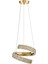 Milly 30 cm Dimmer Kumandalı 3 Renk Ledli (Sarı-Beyaz-Gün Işığı) Modern Akrilik Avize -Gold 2