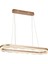Estilo 100x30 Cm Dimmer Kumandalı 3 Renk Ledli (SARI-BEYAZ-GÜN IŞIĞI) Modern Akrilik Avize - Bronz 2