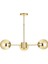 Miya 3 lü Bal Camlı Salon Oturma Odası Modern Sarkıt Avize - (Gold Kaplama) 1