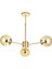Miya 3 lü Bal Camlı Salon Oturma Odası Modern Sarkıt Avize - (Gold Kaplama) 2