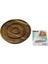 Akasya Yuvarlak 2 Bölmeli=1+1 Ahşap Servis Sunum Tepsi - Tahtası 20 x 1.4cm 1