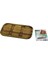 Akasya Dikdörtgen 3 Bölmeli=2+1 Ahşap Servis Sunum Tepsi - Tahtası 25 x 14 x 1.4cm 1