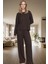 2'li Pijama Takımı Polyester Karışımlı Basic Rahat Kışlık Konforlu Kesim 2