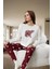 Pamuklu Pijama Takımı Yıldız Desenli Rahat ve Şık Uzun Paça Kış Mevsimi Premium Kalite 2