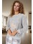 Lama Desenli Kışlık Pijama Takımı Wellsoft Örme Rahat ve Sıcak Şık Trend Tasarım 3