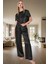 Evde Rahatlık Için Polyester Saten Pijama Takımı Özel Tasarım Modern Stil Yüksek Kalite 1