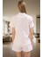 Yazlık Homewear Pijama Takımı Pamuklu Puantiyeli Kısa Kollu Regular Kalıp Profesyonel Görünüm 3