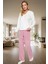 Çizgili Polar Pijama Takımı Kış Mevsimi Için Rahatlık ve Şıklık Konforlu Kesim Yüksek Kalite 1
