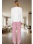 Çizgili Polar Pijama Takımı Kış Mevsimi Için Rahatlık ve Şıklık Konforlu Kesim Yüksek Kalite 3