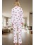 Rahat Kışlık Pijama Takımı Penguen Desenli Polar Örme Boru Paça Konforlu Kesim 2