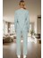 Yumuşak Pamuklu Yıldızlı Pijama Takımı Regular Kalıp Uzun Ömürlü Yüksek Kalite 3