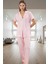Evde Rahatlık Için 2'li Pijama Takımı Örme Kumaş Galaksi Desen Özel Tasarım Şık Görünüm 1