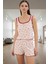 Örme Pijama Takımı Çok Çiçek Desenli Kadın Yazlık Rahat Kullanım Dayanıklı Malzeme 2