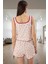 Örme Pijama Takımı Çok Çiçek Desenli Kadın Yazlık Rahat Kullanım Dayanıklı Malzeme 3