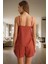 Rahat Yazlık Homewear Viskon Pijama Takımı Dantel Detay Ince Askılı Profesyonel Görünüm 3