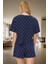 Puantiyeli Kalpli Pamuklu Pijama Takımı Rahatlık ve Şıklık Bir Arada Dayanıklı Malzeme 3