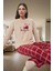 Rahat ve Şık Kışlık Pijama Takımı %100 Polyester Polar Modern Stil Dayanıklı Malzeme 2