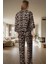 Ev Giyim Pijama Takımı Viskon Shally Dokuma Kışlık Modern Stil Özel Tasarım 3