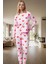 Kışlık Rahatlık 2'li Kalpli Örme Pijama Takımı %100 Pamuk Mükemmel Uyum Özenle Seçilmiş 2