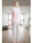 2'li Çiçekli Pijama Takımı Viskoz Süprem Konfor Günlük Kullanım Için Modern Stil 3