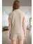 2'li Pijama Takımı Şortlu Kurdele Detaylı Yazlık Modern Stil Mükemmel Uyum Yüksek Kalite 3