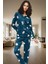Yumuşacık Polar Penguen Desenli Kışlık Pijama Takımı 2 Parça Konforlu Kesim Profesyonel Görünüm 1