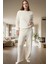 Lüks Wellsoft Pijama Takımı Çizgili Kışlık 2 Parçalı Örme Trend Tasarım Premium Kalite 1