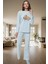 Homewear Koleksiyonu Rahat Pamuklu Pijama Takımı Uzun Kollu Geniş Paça Özenle Seçilmiş 1