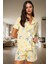 Rahat Viskon Pijama Tavşan Desenli Kısa Kollu Regular Kalıp Premium Kalite Uzun Ömürlü 3