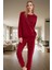 Kışlık Pijama Takımı Rahat Polyester Karışımlı 2'li Uzun Ömürlü Özel Tasarım Yüksek Kalite 2
