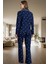 Rahat ve Şık Kışlık Pijama Takımı %100 Pamuk Regular Kalıp Boru Paça Trend Tasarım 3
