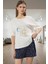 Homewear Pijama Takımı Yumuşak Pamuk Rahat Kalıp Galaksi Deseni Konforlu Kesim 2
