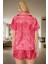 2'li Saten Pijama Takımı Leopar Desenli Şık ve Rahat Homewear Günlük Kullanım Için 3